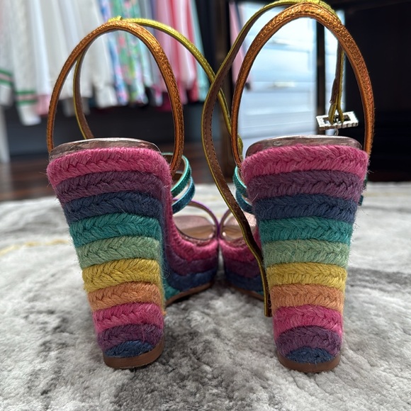 Kurt Geiger Multicolor Wedge Sandals - Picture 4 of 7